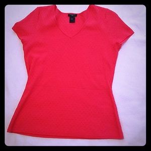 NWOT Ann Taylor Pink Peplum top